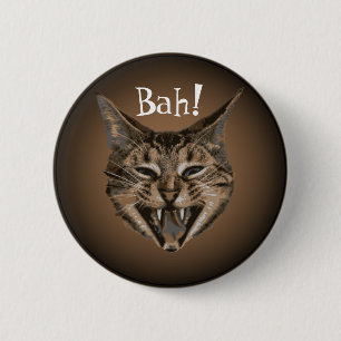 Disgruntled Cat Badge