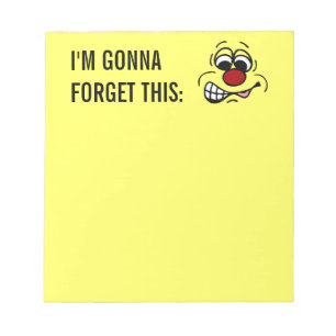 Disgruntled Employee Face Grumpey Notepad