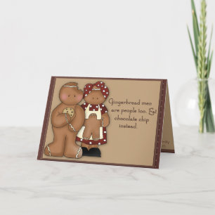 Disgruntled Gingerbread Man Christmas Card