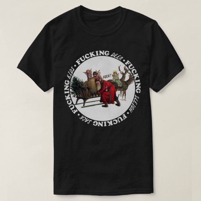 Disgruntled Santa T-Shirt (Design Front)