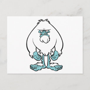 Disgruntled Yeti Postcard