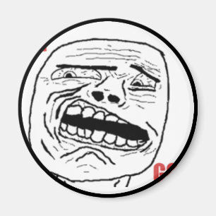 Disgusted Oh God Comic Face Magnet