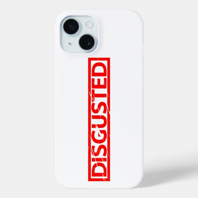 Disgusted Stamp Case-Mate iPhone Case (Back)