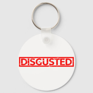 Disgusted Stamp Key Ring
