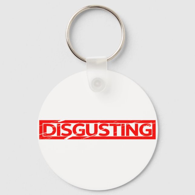 Disgusting Stamp Key Ring (Front)