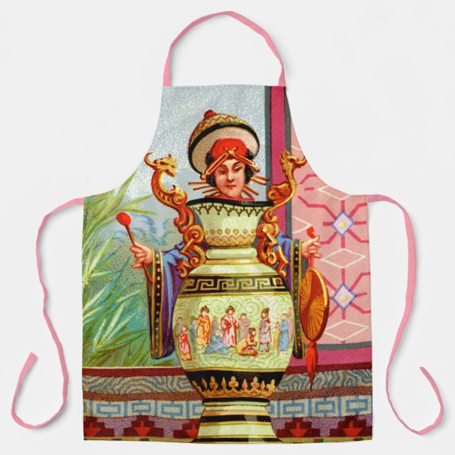 Dish Darlings Dragon Lady Large Apron (Front)