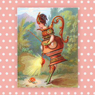 Dish Darlings Goddess of the Night Postcard