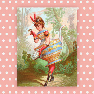 Dish Darlings Pottery Queen Postcard