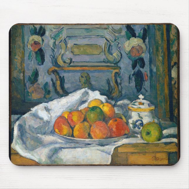 Dish of Apples Paul Cezanne Famous Visual Arts Pos Mouse Mat (Front)