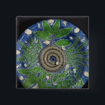 Dish, Palissy Ware 15 Cm Square Badge<br><div class="desc">Dish,  Palissy Ware | by Bernard Palissy | Art Location: Victoria & Albert Museum,  London,  UK | French Artist | Image Collection Number: BAL10374</div>