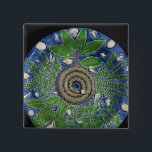 Dish, Palissy Ware 15 Cm Square Badge<br><div class="desc">Dish,  Palissy Ware | by Bernard Palissy | Art Location: Victoria & Albert Museum,  London,  UK | French Artist | Image Collection Number: BAL10374</div>