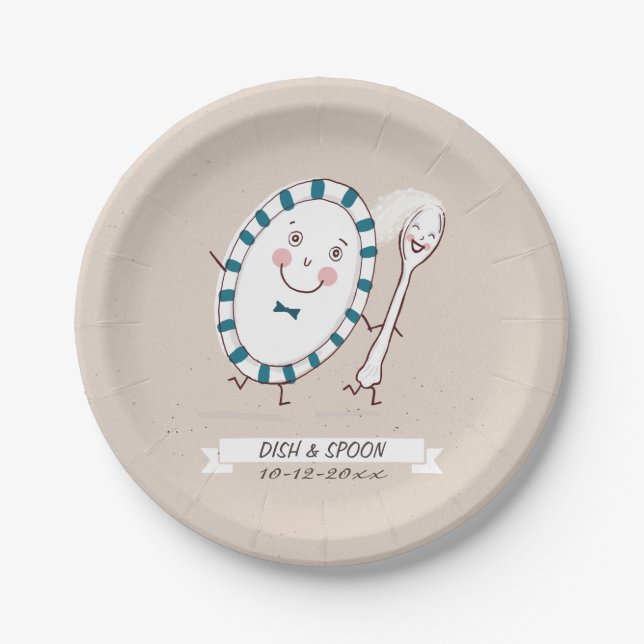Dish Runs Away with Spoon Wedding (Front)
