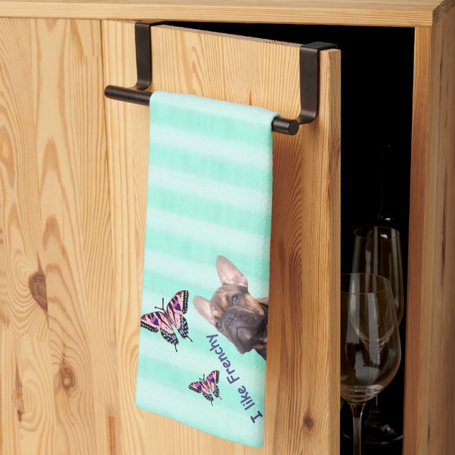 Dish towels French bulldogs (Thirds Fold)