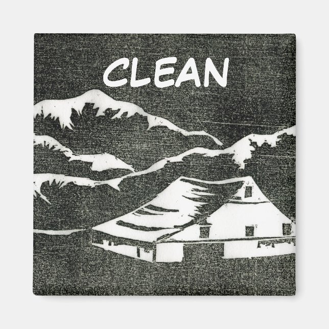 Dish Washer Status Magnet (Front)