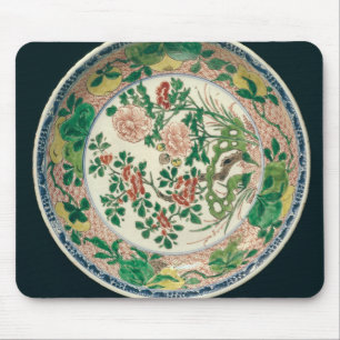 Dish with famille verte decoration mouse mat