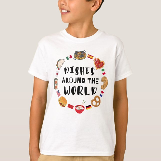 Dishes around the world T-Shirt (Front)