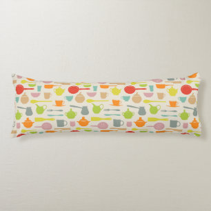 Dishes Pattern Body Cushion