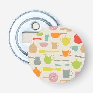 Dishes Pattern Bottle Opener