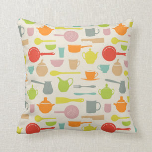 Dishes Pattern Cushion