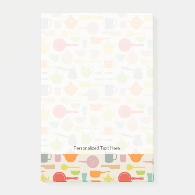 Dishes Pattern Post-it Notes (Front)