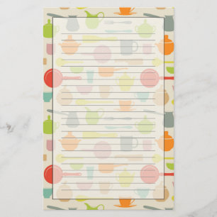 Dishes Pattern Stationery