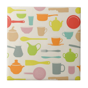 Dishes Pattern Tile