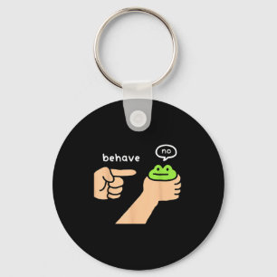 Dishonest Frog Funny Frog Meme Behave No Animals J Key Ring