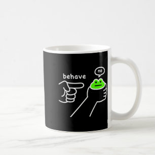 Dishonest Frog Funny Frog Meme Behave No Cartoon D Coffee Mug