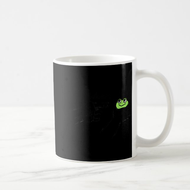 Dishonest Frog Funny Frog Meme Behave No Cartoon D Coffee Mug (Right)