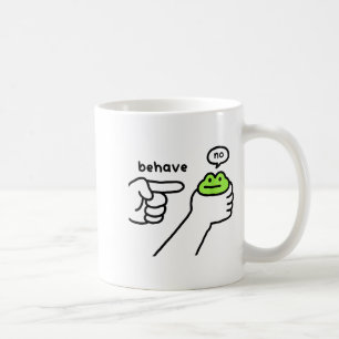 Dishonest Frog Funny Frog Meme Behave No Cartoon D Coffee Mug