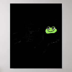 Dishonest Frog Funny Frog Meme Behave No Cartoon D Poster
