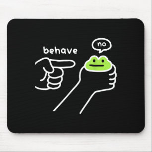 Dishonest Frog Funny Frog Meme Behave No Cartoon M Mouse Mat