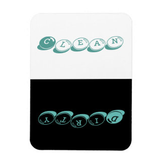 Dishwasher - Candy Font w blue highlights Magnet