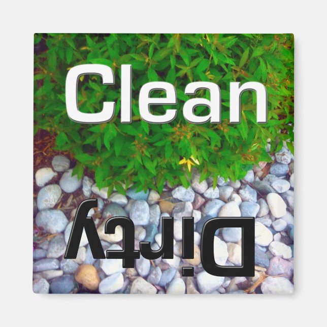 Dishwasher Clean and Dirty Magnet (Front)