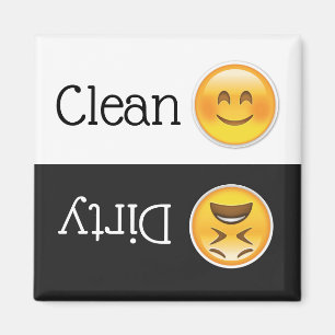 Dishwasher Clean/Dirty Emoji Magnet
