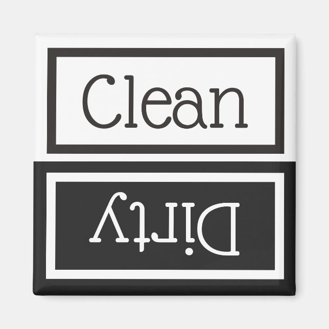 Dishwasher Clean/Dirty Magnet (Front)