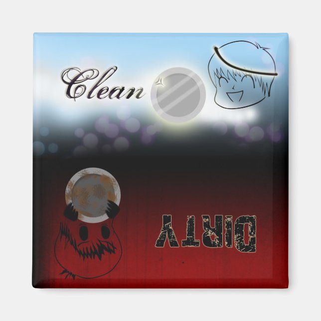 Dishwasher - Clean/Dirty Magnet (Front)