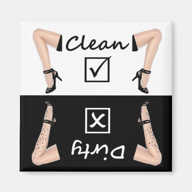 Dishwasher Clean Dirty Magnet (Front)