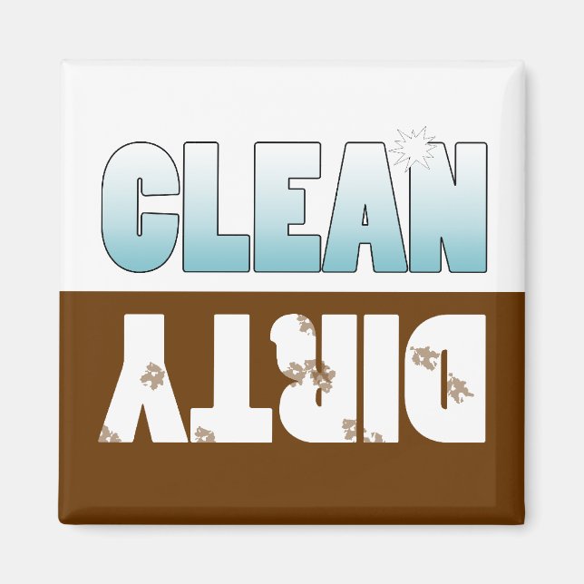 Dishwasher Clean or Dirty Magnet (Front)