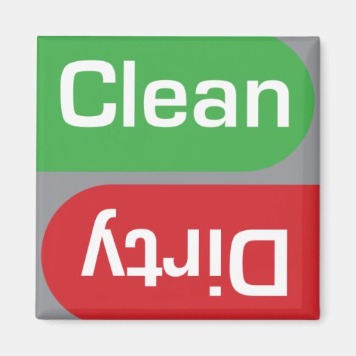 Image of Dishwasher Clean or Dirty Sign Magnet