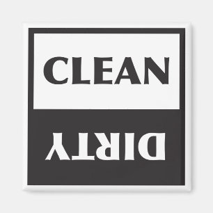 Dishwasher Clean or Dirty Sign Magnet