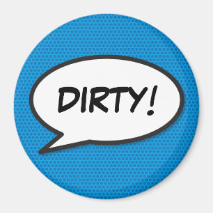 Dishwasher Dirty Fun Retro Comic Book Pop Art Magnet