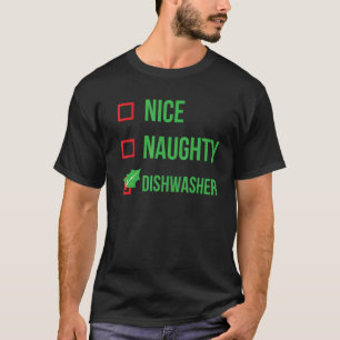 Dishwasher Funny Pajama Christmas T-Shirt