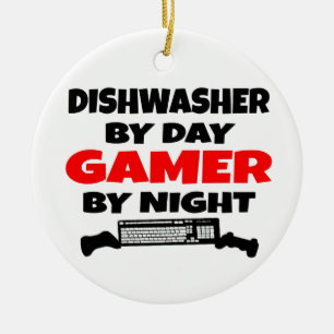 Dishwasher Gamer Ceramic Tree Decoration