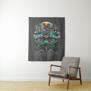Dishwasher Graffiti Drawing Tapestry