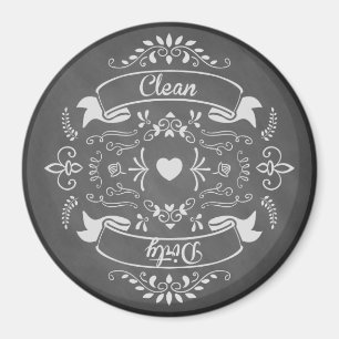 Dishwasher Kitchen Dishes Clean Dirty Chalkboard Magnet