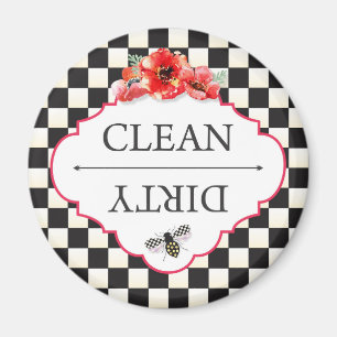 Dishwasher Magnet Clean Dirty