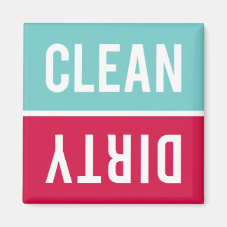 Dishwasher Magnet CLEAN | DIRTY - Blue Red