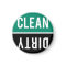 Dishwasher Magnet CLEAN | DIRTY - Emerald & Black