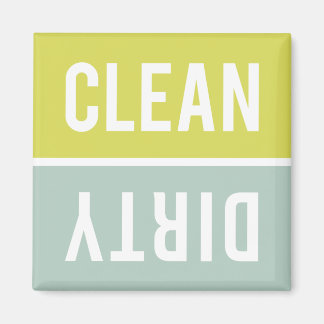 Dishwasher Magnet CLEAN | DIRTY - Green Blue